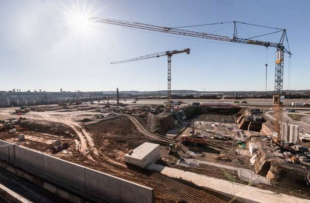 Die Baustelle in Sindelfingen.