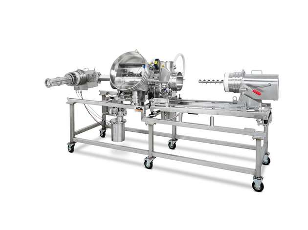 Gesamtansicht der Wirbelstrom-Siebmaschine vom Typ DA Vario Containment ohne Schutzsysteme.	