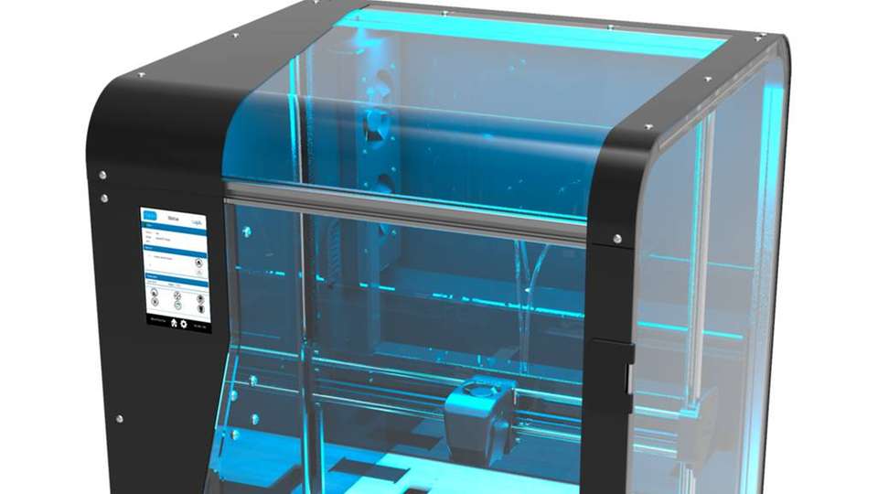 Der 3D-Drucker RoboxPRO verfügt über eine Olsson Ruby Düse. Dabei handelt es sich um eine FFF-Extrusionsdüse. Die Düse wurde entwickelt, um stark verschleißende Stoffe zu drucken. 