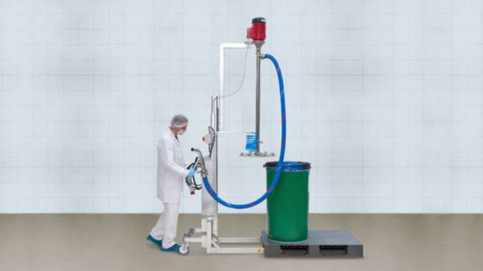 Hochviskose Medien effizient aus Fässern fördern