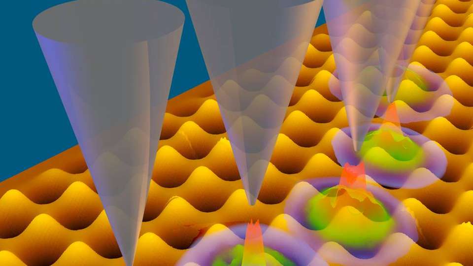  Genau wie Graphen bildet auch Bornitrid eine sechseckig-wabenartige Struktur aus einzelnen Atomlagen.