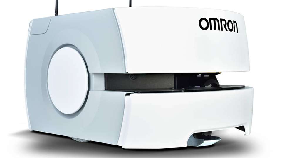 Die mobilen Roboter von Omron bieten Unterstützung in den Bereichen Fertigung und Logistik.