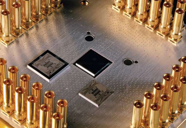 Daimler forscht mit Google am Einsatz von Quantencomputern: Google Quantum Computer Chip.