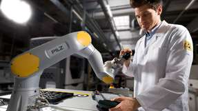 Das Automatisierungsunternehmen Pilz will mit einem Komplettangebot für die sichere Robotik weiter wachsen: Das Unternehmen bringt 2018 Module für die Service Robotik auf den Markt, darunter auch einen selbst entwickelten Roboterarm.