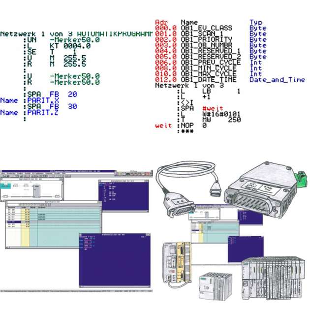 Mit Hilfe von PG-2000 lassen sich originale S5D-Dateien direkt verarbeiten. Bestehende Dateien können außerdem von Siemens-PGs übernommen werden.