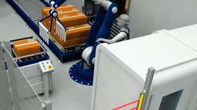 Schmersal zeigt auf der Automatica 2018 verschiedene Lösungen zur sicheren Mensch-Roboter-Kollaboration.
