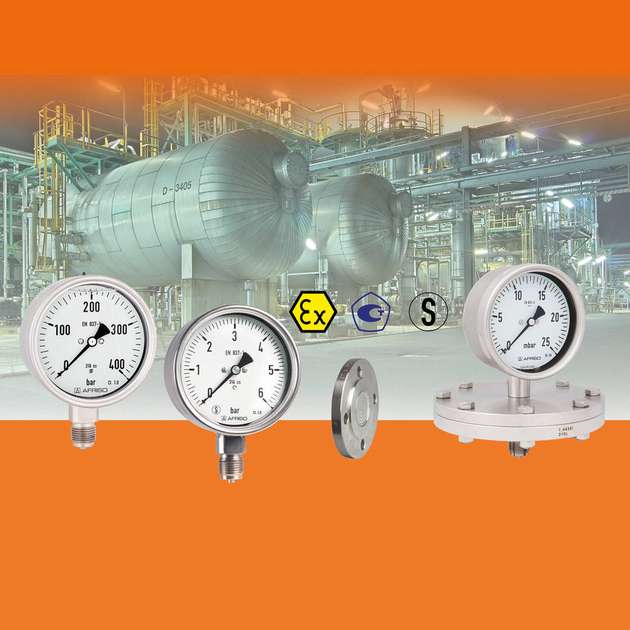 Komplettprogramm – Halle 11.1, Stand E3: Druck, Temperatur, Füllstand, Gasanalyse: Afriso bietet der Chemie-und Verfahrenstechnik ein Komplettprogramm für die messtechnische Ausrüstung von Anlagen. Die MSR-Komponenten decken die Messbereiche 0/2,5 mbar bis 0/4.000 bar, -50 bis 1.100 °C und im Füllstand 0/20 cm bis 0/250 m ab. Im Bereich der Gasanalyse können O2, CO, CO2, CH4, NO, NO2, SO2 sowie H2S überwacht und protokolliert werden. 