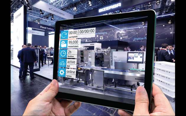 In der Argumented-Reality-App von Bizerba sieht man alle Parameter auf einen Blick.