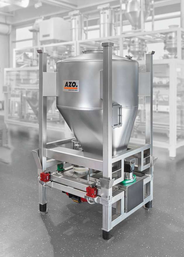 Der Dositainer ist ein Container mit integrierter Dosierschnecke. Er eignet sich als Transport- und Lagerbehälter für Schüttgüter bei mittleren Durchsatzmengen. In automatischen Prozessanlagen wird er als automatisierfähiges, mobiles Lagerbehältnis eingesetzt. Die integrierte Dosierschnecke erlaubt das genaue Dosieren in automatische Wiegeprozesse. Das Entleeren der Schüttgüter aus dem Dositainer erfolgt über eine Aufgabestation.