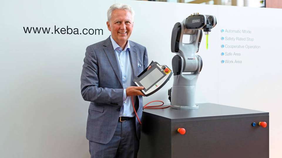 Gerhard Luftensteiner, Vorstandsvorsitzender der Keba, bei der Vorstellung der Geschäftszahlen.