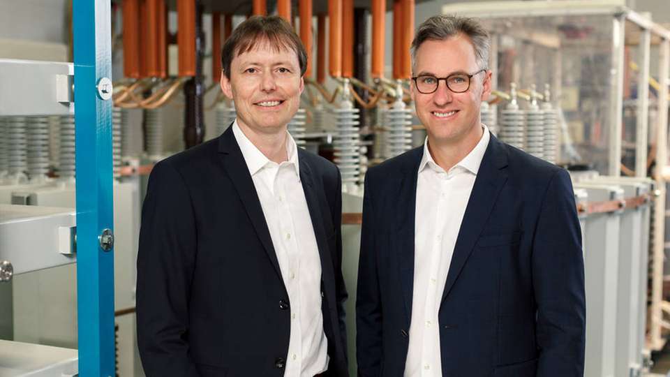 links: Dr. Thomas J. Schöpf (CTO), rechts: Dr. Philipp Dehn (CEO)