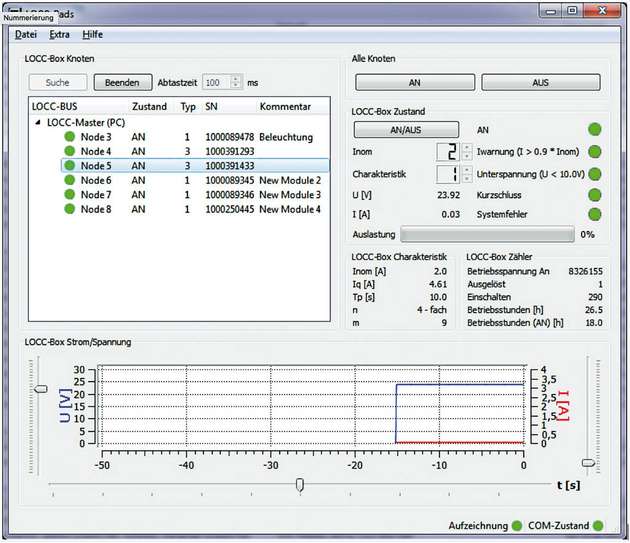Die Auswertung der relevanten Systemdaten erfolgt über eine kostenlose Software.