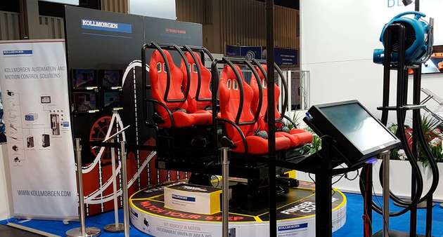 Authentisches Achterbahn-Erlebnis: Der Smaaash Coaster mit Kollmorgen Servotechnik.