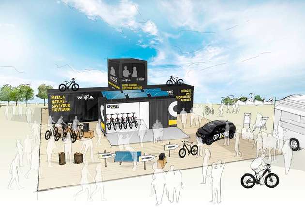 Der Show-Container soll auf dem Wacken-Festival eine Anlaufstelle sein, sich zu informieren und Angebote auszuprobieren.