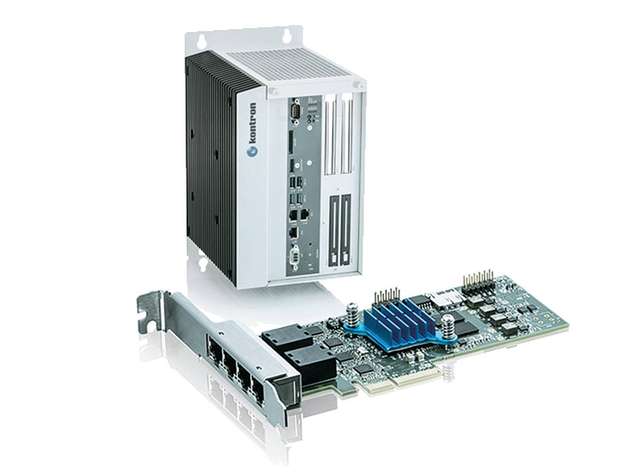 Das TSN-Starterkit von Kontron besteht aus zwei Industriecomputern KBox C-102 mit integrierter TSN-Netzwerkkarte und Software für Linux.