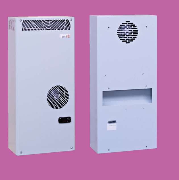 Häwa ist spezialisiert auf Schaltschrank- und Gehäusesysteme. Thermokomponenten für die Schaltschrankklimatisierung zählen ebenfalls zum Portfolio: Hizungen, Filterlüfter, Wäremtauscher und Kühlgeräte. Mit der HTB-Thermo-Applikation können Kunden auch selbst die Heiz-/Kühlleistung ihres Schaltschranks berechnen um beispielsweise die Kondensatbildung zu vermeiden.