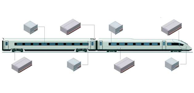 Für Gehäusetechnik gibt es zahlreiche Einsatzgebiete innerhalb von Zügen.