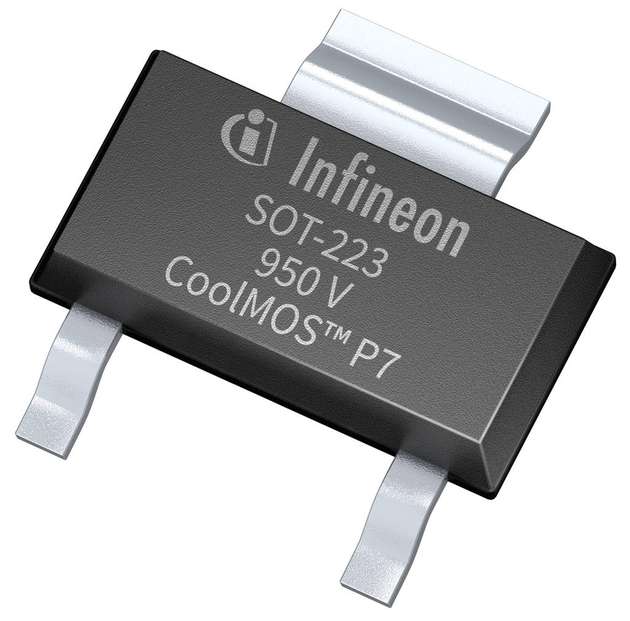 Der 950-V-CoolMOS-P7-Superjunction-MOSFET im SOT-223-Gehäuse.