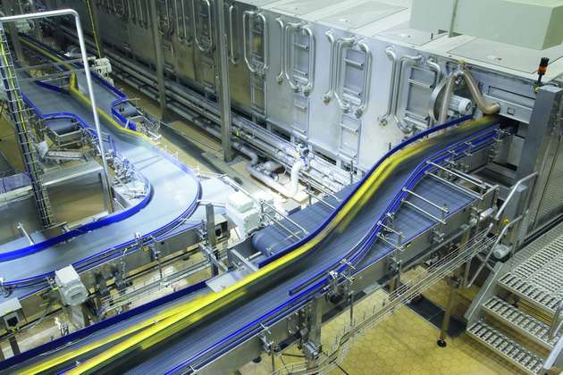 Blick in die Produktionshalle von Pilsner Urquell.