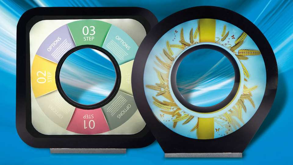 Solche Display-Formen waren bislang wegen der erforderlichen matrixförmigen Anordnung der Pixelelemente schwierig herzustellen. Tianma will Verfahren entwickeln, um Displays zukünftig in nahezu jeder beliebigen Form zu bauen.