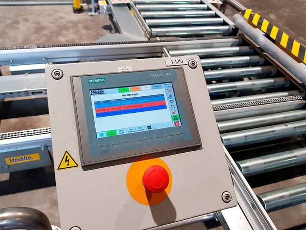 Die Lagerplatzvergabe erfolgt mit dem Warehouse-Management-System (WMS).