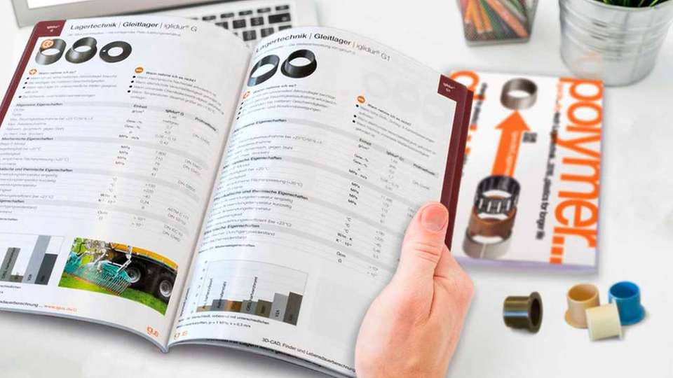 Der neue Iglidur-Katalog hilft mit praktischer Werkstoffübersicht, Größenauswahl und Preisliste bei der schnellen Auswahl einer schmiermittelfreien Gleitlagerlösung.