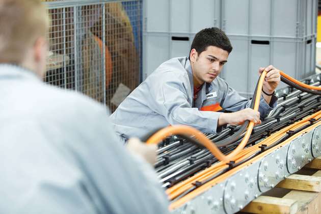 Unter dem Namen Ölflex Connect hat Lapp alle globalen Aktivitäten der Konfektionierung inklusive Beratung für die Kunden gebündelt, eine Säule ist Chain, das komplette Energiekettensysteme anbietet.