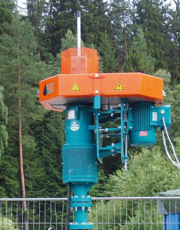 Zur oberirdischen Erzeugung des Drehmoments wurde ein Antriebskopf vom Typ Atex LF 1 eingesetzt.