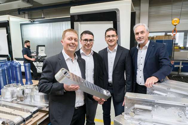 Von links nach rechts: Bernd Fuchs, Marc Grieser, Jens Grieser und Manfred Grieser.