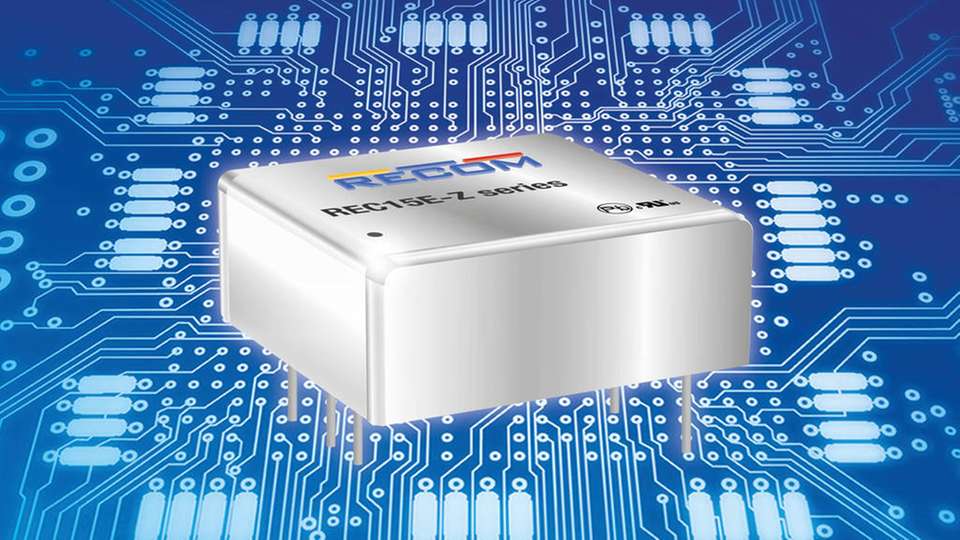 Die neuen REC15E-Z DC/DC-Wandler aus dem Hause Recom.