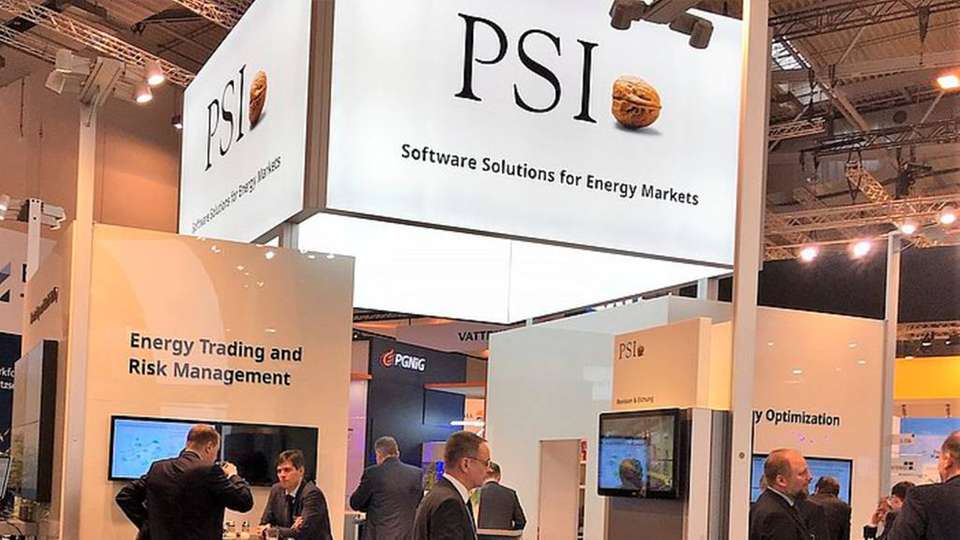 Der PSI-Stand auf der E-world 2018.