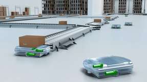 Fahrerlose Transportsysteme sorgen dank Antrieben von Ebm-Papst für einen flexiblen und zuverlässigen Warenfluss.