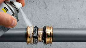 Mit Viegas Lecksuchspray müssen Rohrleitungen nach der Dichtheitsprüfung nicht mit Wasser abgespült werden.