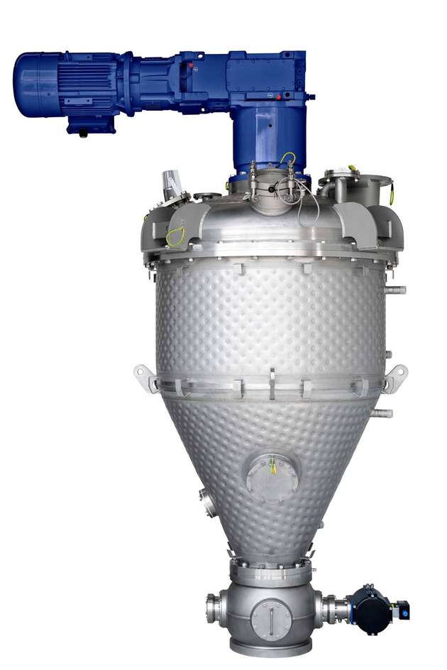Der konische Paddeltrockner (CPD) fasst zwischen 5 und 20.000 l.
