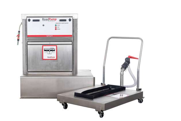 RoadPump Easy: stationäres System zur Abwasserentsorgung und Versorgung mit Spülwasser.