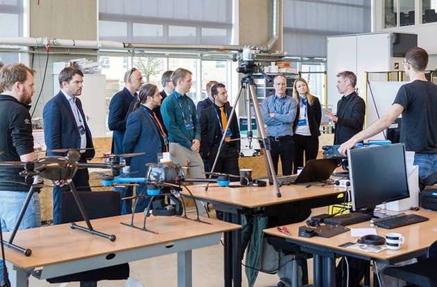 Einen Einblick in aktuelle Forschungsprojekte erhielten die Teilnehmer bei der Company Tour am Danish Technological Institute (DTI).