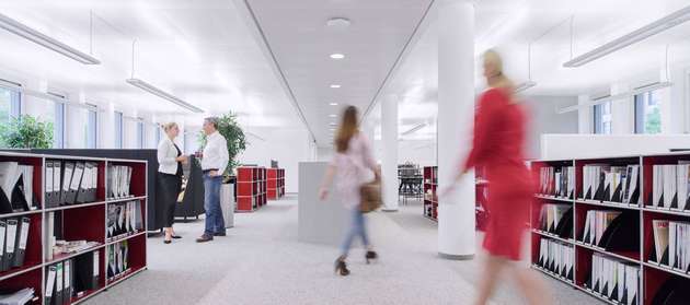 Unser offenes Bürokonzept bietet viel Platz zur freien Entfaltung.