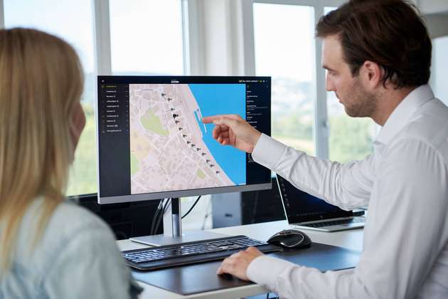 Im Smart City Cockpit werden gesammelte Daten übersichtlich visualisiert.