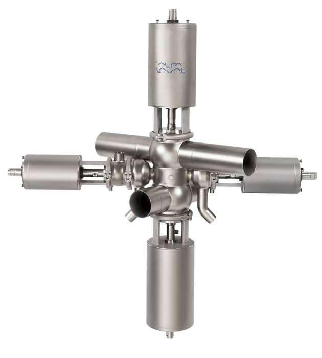 Das Aseptic-Mixproof-Ventil ist wahlweise mit einem Standard- und Tagentialventilkörper oder zwei Standardventilkörpern erhältlich.