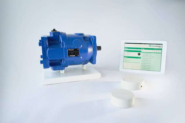Störgeräusche an industriellen Anlagen wie Axialkolbenpumpen können durch das akustische Condition-Monitoring-System erkannt werden.