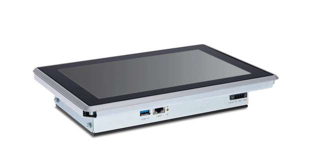 Zur einfachen Systemanbindung besitzt der Touch-Panel-Computer eine Ethernet- und eine Mini-DisplayPort-Schnittstelle sowie zwei USB-3-Schnittstellen.