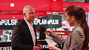 Thomas Michels, Senior Director Cloud Business Software bei Eplan, im Gespräch mit publish-industry auf der Hannover Messe 2019.