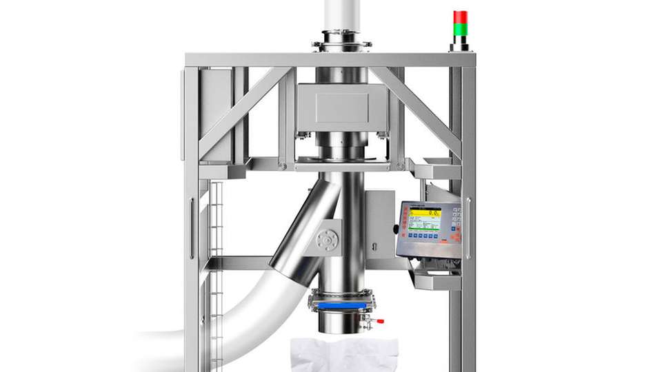 Die Abfüllwaage von Höfelmeyer übernimmt Prozessschritte vom Wiegen bis zum Ausscheiden fehlerhafter Produkte, die vom integrierten Metalldetektor erfasst wurden.