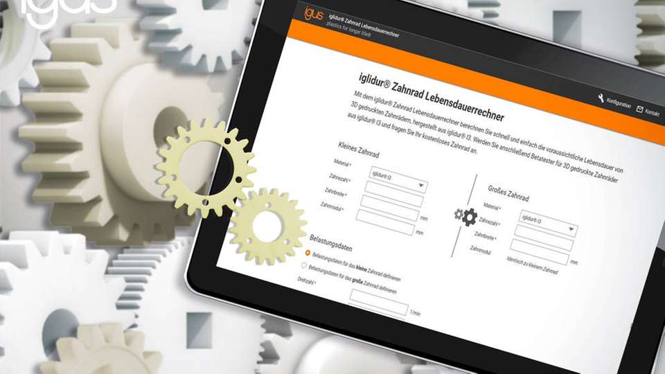 Die Lebensdauer von verschleißfesten 3D-gedruckten Zahnrädern kann mit einem Online-Tool innerhalb von Sekunden berechnet werden.