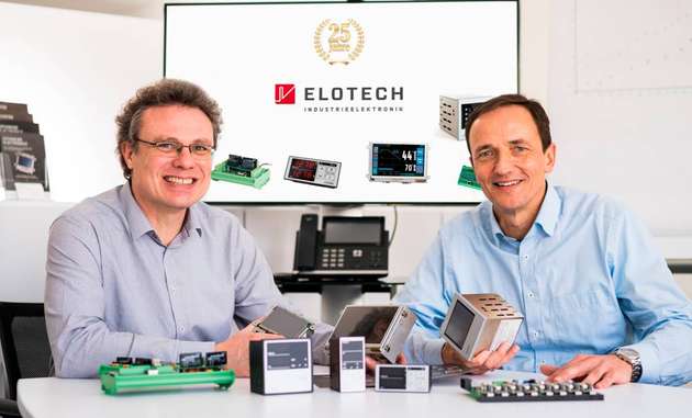 Klaus Lippert, Geschäftsführer Vertrieb/Marketing/Produkt-Management/Presse (links) und Karl Sebastian Mildenberger, Geschäftsführer Einkauf/Entwicklung/Produktion von Elotech.