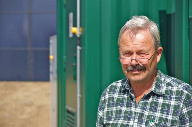 Heinrich Schaper, Betreiber der Biogasanlage und Geschäftsführer von Nat-Ur-Gas Solschen.