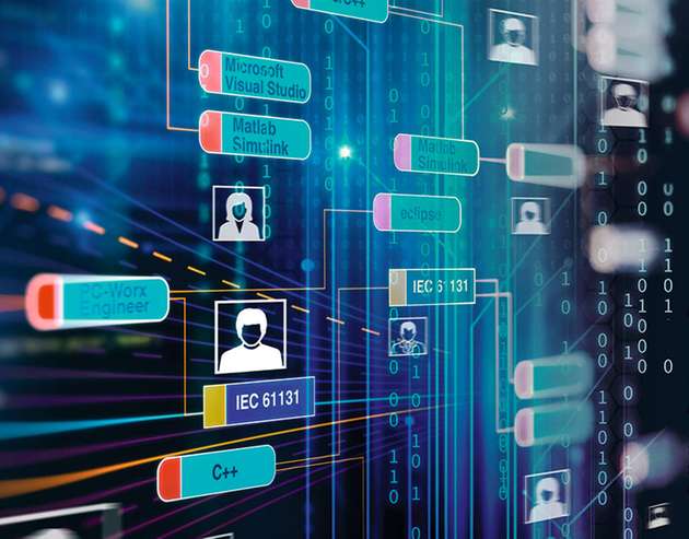 Bei der PLCnext Technology können mehrere Entwickler gleichzeitig in unterschiedlichen Programmiersprachen an einem Steuerungsprogramm arbeiten.