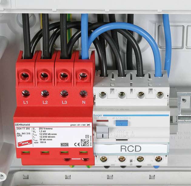 Kombiableiter Typ 1+2 Dehnshield basierend auf mechanischer Funkenstreckentechnologie