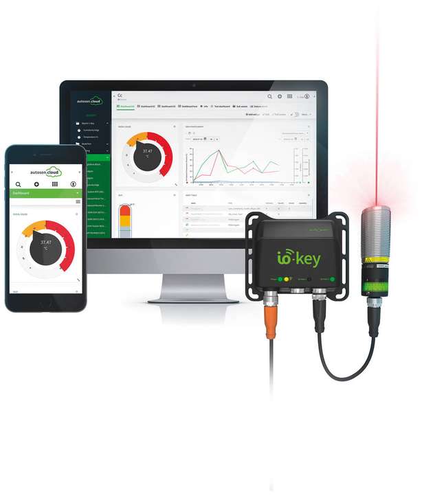 Mit io-key von autosen lassen sich in drei einfachen Schritten Sensordaten online überwachen, verwalten und analysieren.