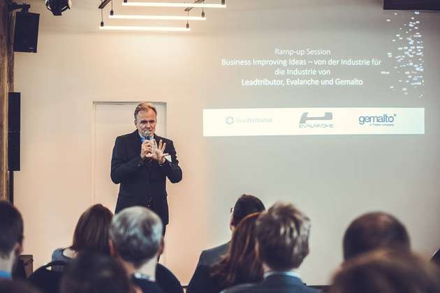 Parallel ist die erste Ramp-up-Session in vollem Gange. Leadtributor, Evalanche und Gemalto behandeln unter anderem die Themen Leadmanagement, Marketing Automation und Softwarelösungen.